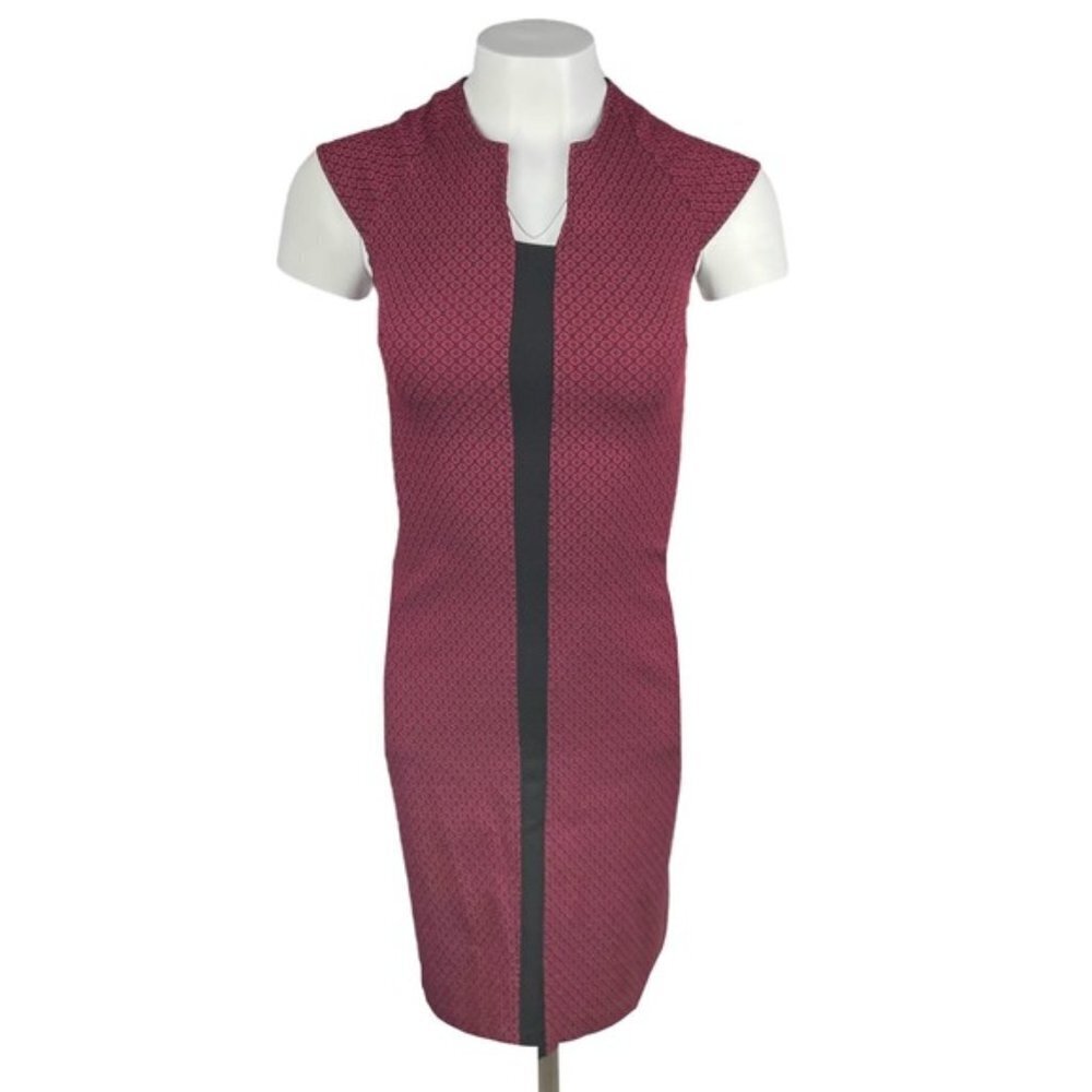 RINASCIMENTO Textured Patterned Fitted Sheath Dress Sz Medium